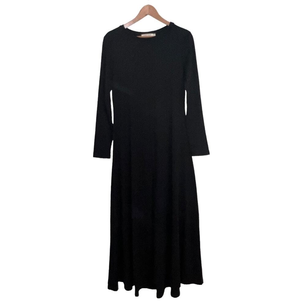 Christy Dawn Bowie Maxi Dress Noir Black Long Sleeve Women Large - Picture 3 of 8